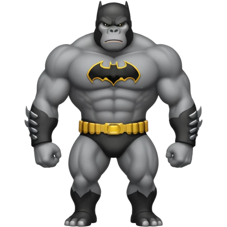 king kong with a batman uniform emoji