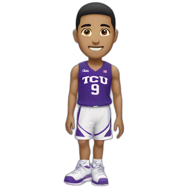 Tcu Asian Basketball player no.9 emoji