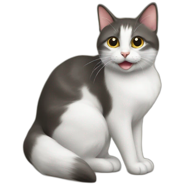 Un chat et un crote emoji