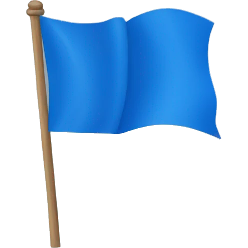 blue flag emoji