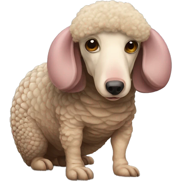 Poodle armadillo  emoji