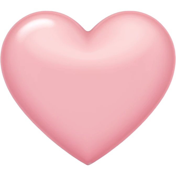 Light pink heart emoji
