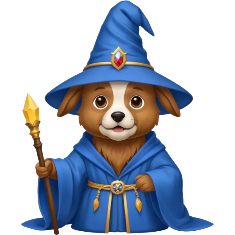 Dog wizard emoji