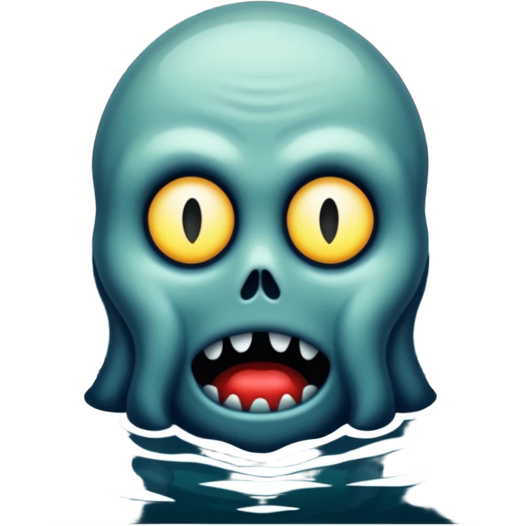 horror lake with water emoji