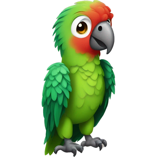 Parrot cute emoji