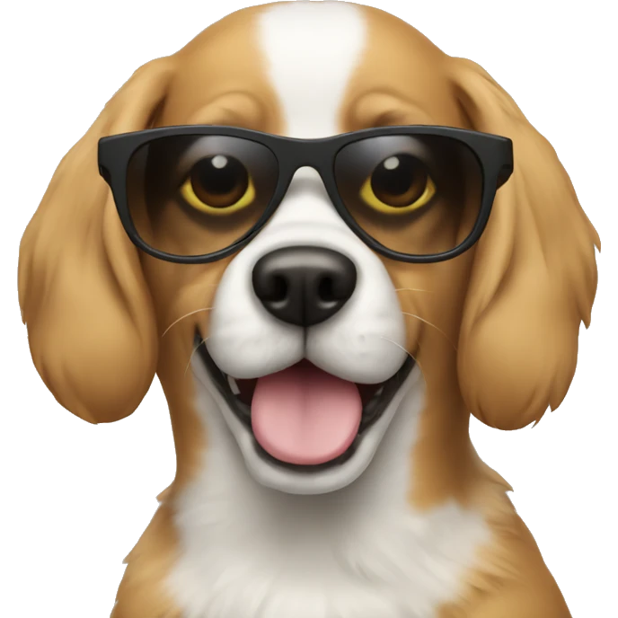 dog wearing sunglasses emoji