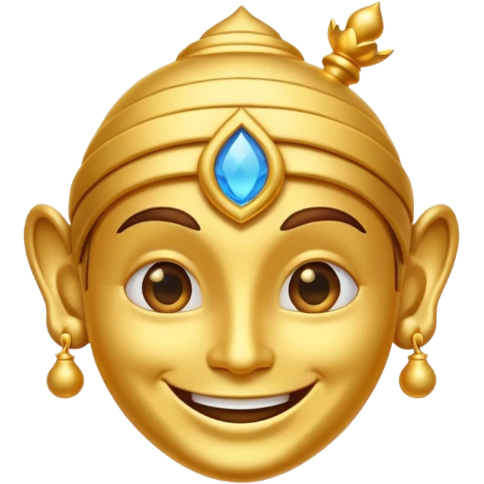 A golden color classic ginie emoji emoji