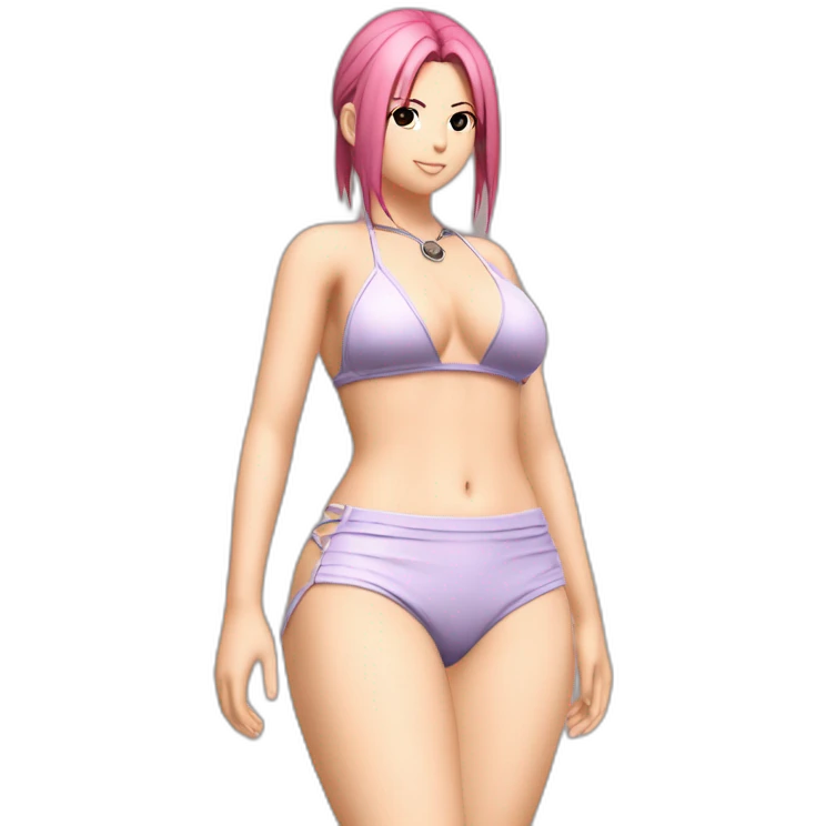 sakura haruno full body pawg micro bikini back focus emoji