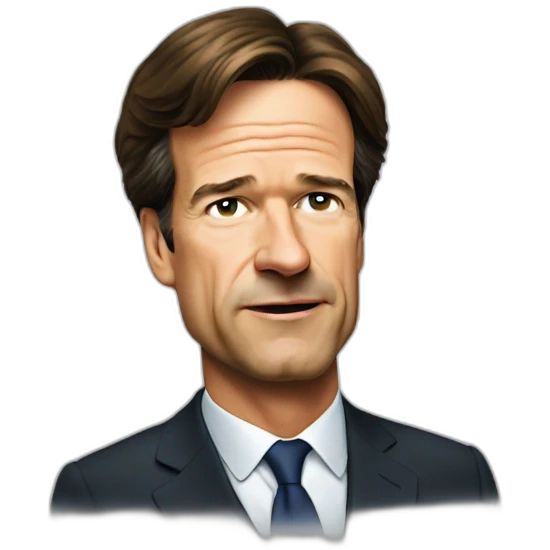 Mark Rutte long nose emoji