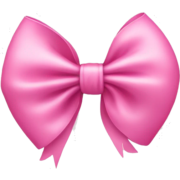 Cute pink bow emoji