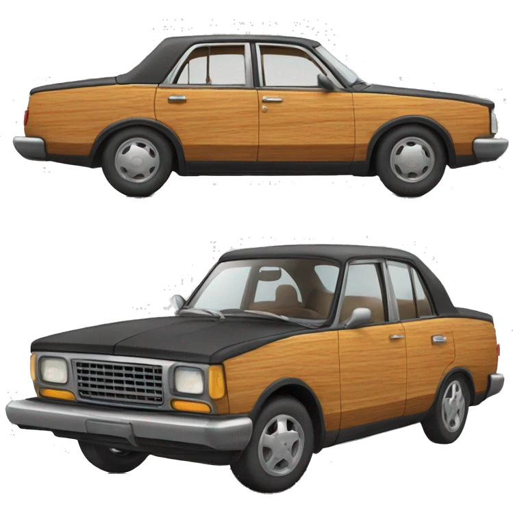 wood-panel sedan emoji