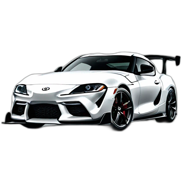 Toyota supra white toyota gazoo racing emoji