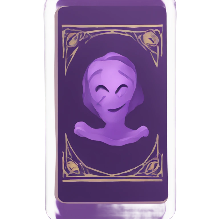 tarot cards purple colors emoji