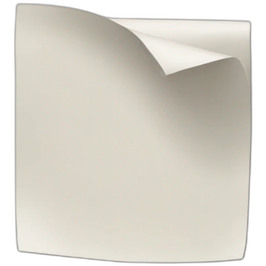 Sheet of paper with folded bottom right corner emoji