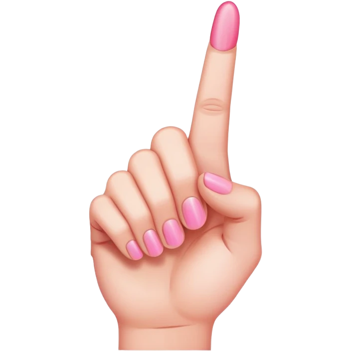 Pink middle finger  emoji
