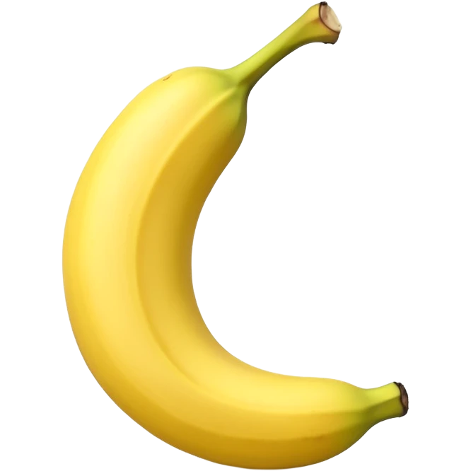 Banana peeled or cut in 3d emoji