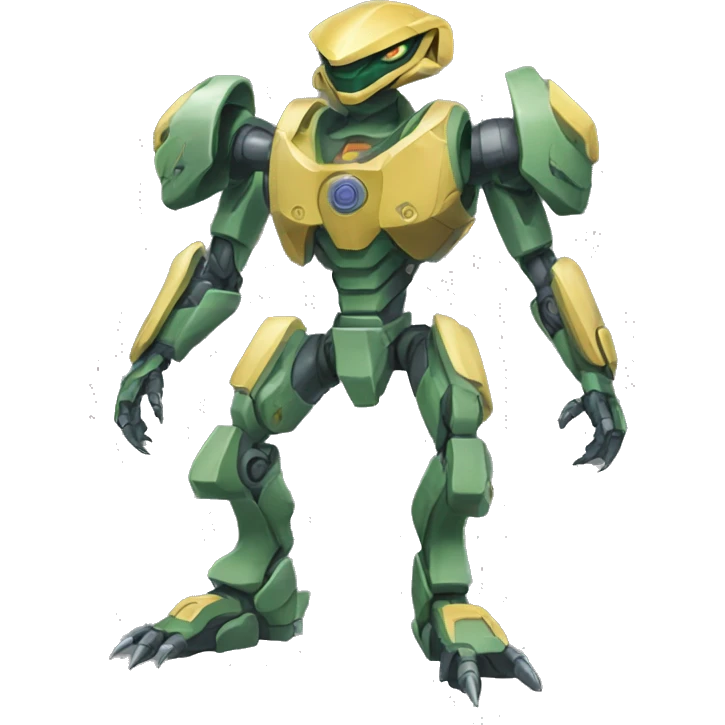 Reptile-Medabot-Mecha full body emoji