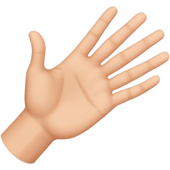 Two hands that are shaking downwards with the outside/back of the hand are facing outwards. Basically upside down jazz hands emoji