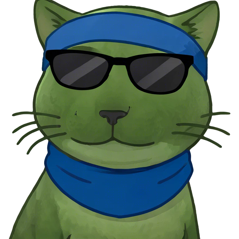 Cat with sunglasses emoji