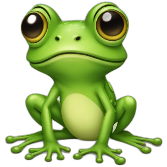 frog plays emoji
