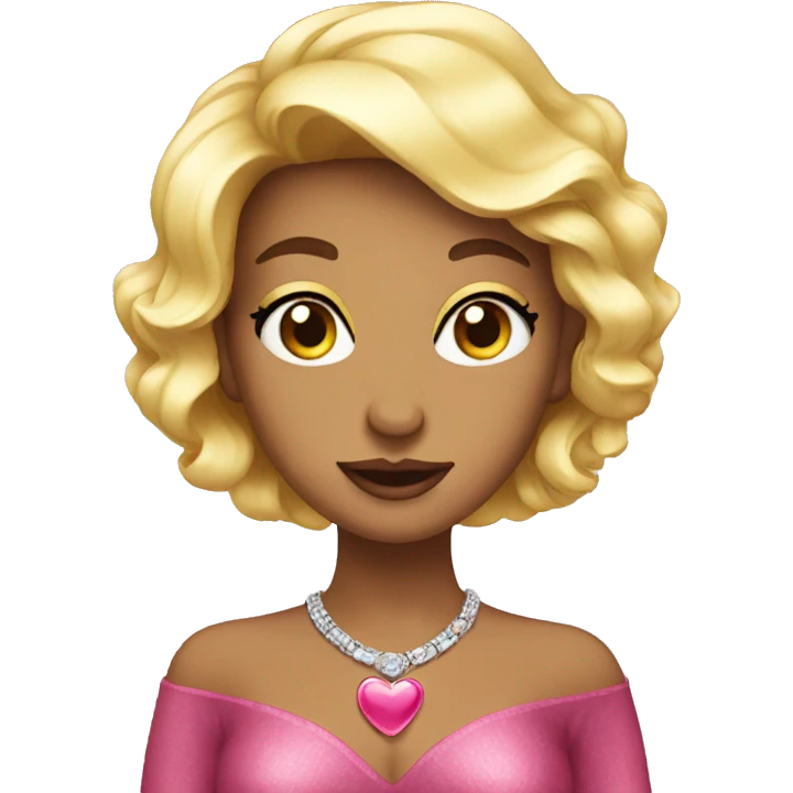 Glamor heart emoji