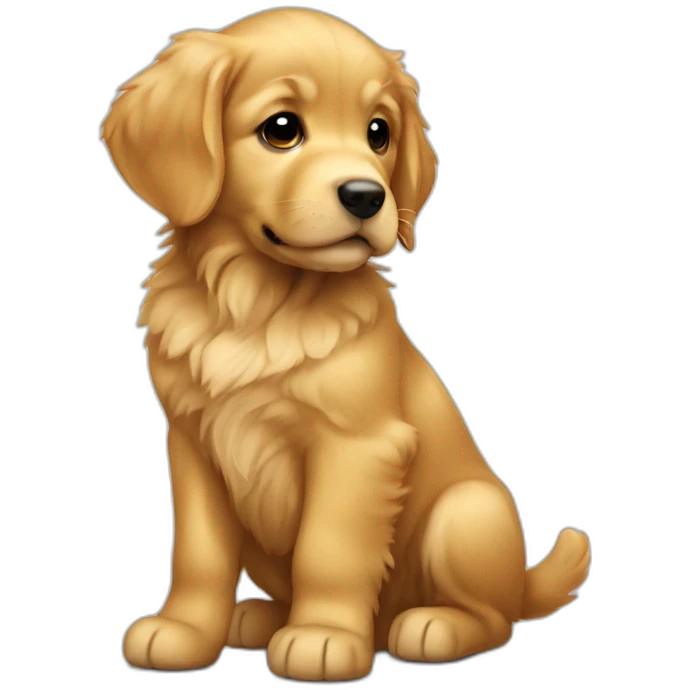 Golden retriever puppy emoji