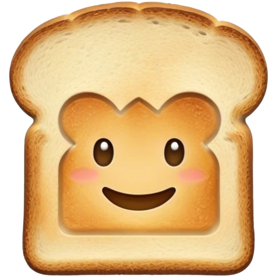 Normal toast with no face emoji