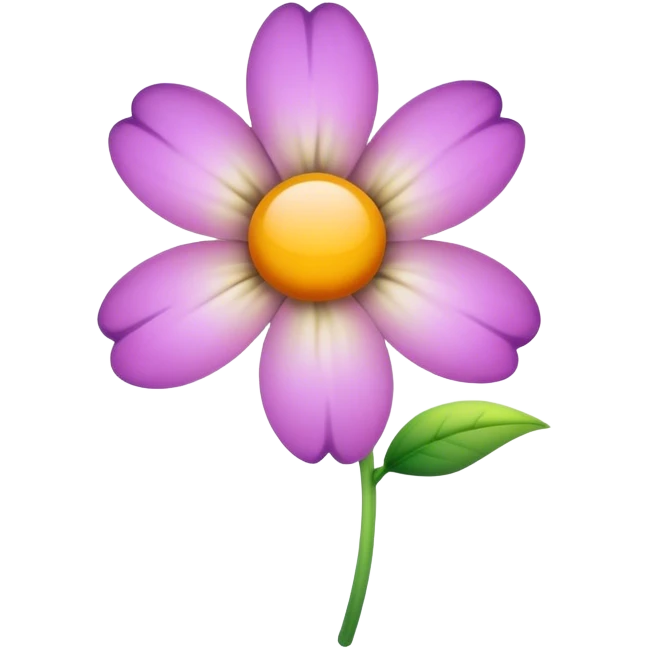 Fading flower emoji