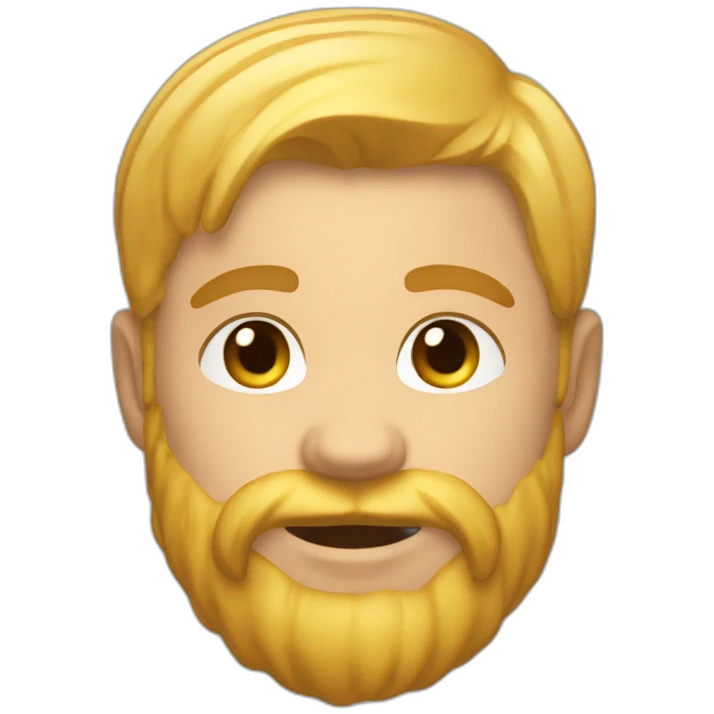 Roux musclé poils blonds emoji