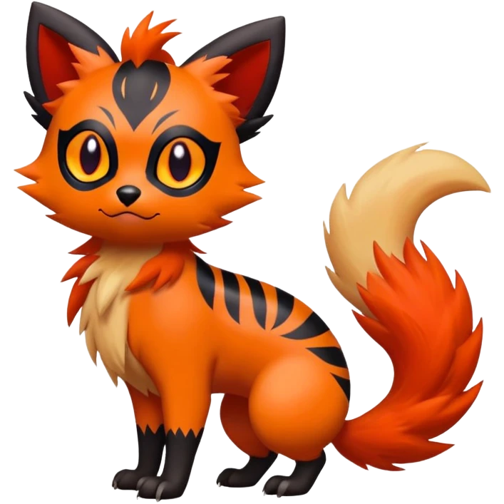 Zorua-Litten-Fakémon-hybrid-creature (full body)  emoji