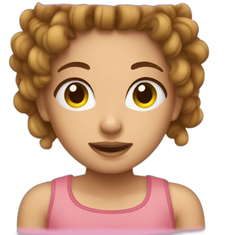 Girl in bed emoji