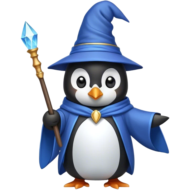 Wizard penguin emoji