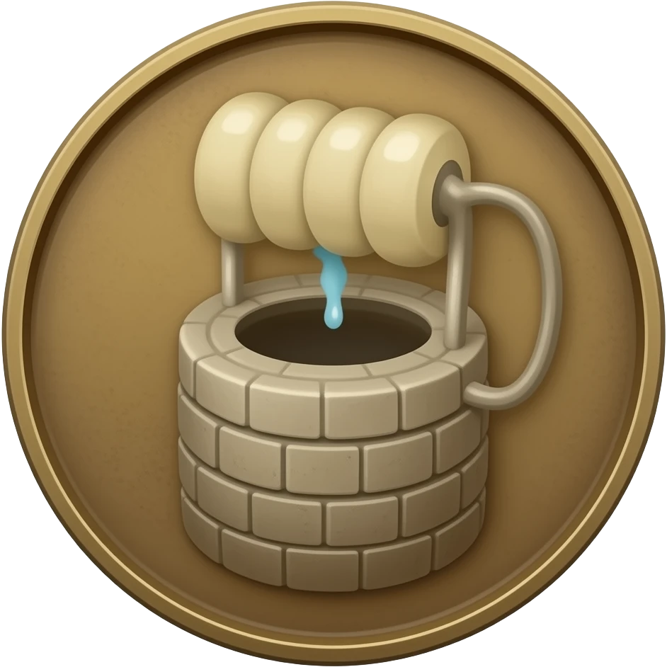 Wishing well coin emoji