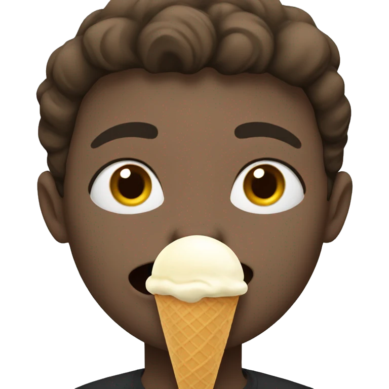 person licking ice cream emoji