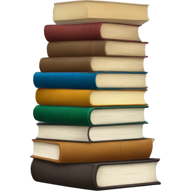 neutral stack of books emoji