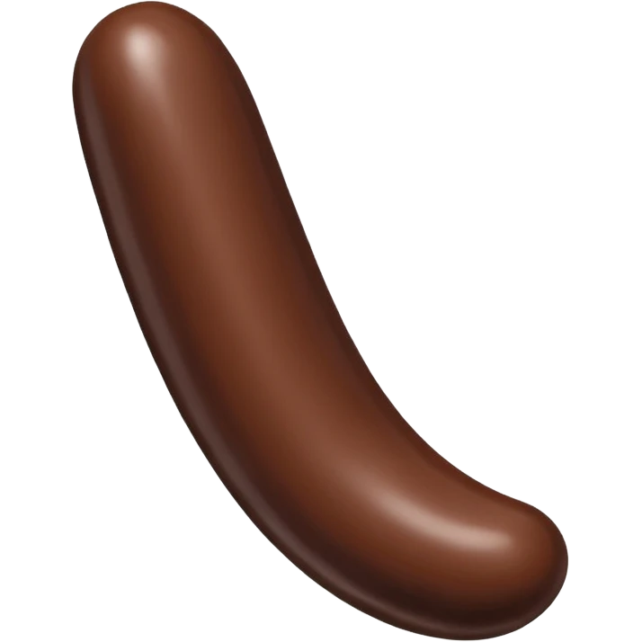 curved chocolate dildo emoji