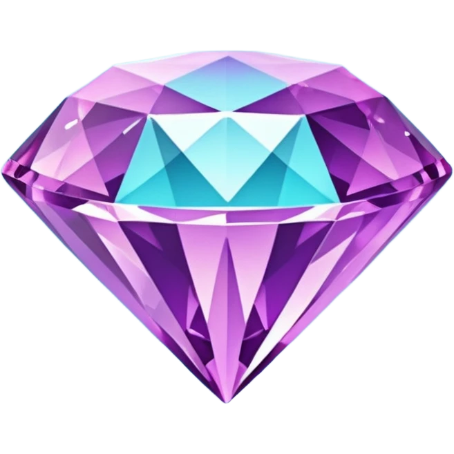 purple cian diamond emoji