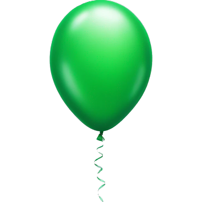 Green balloon emoji