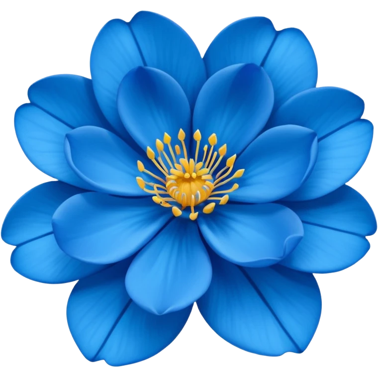 Rosa Azul de wasapp emoji