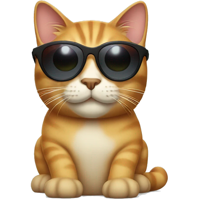Cat with sunglasses emoji