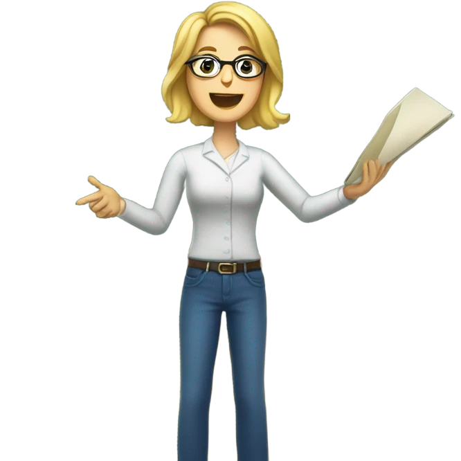 Speech teacher emoji