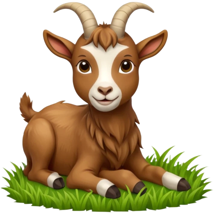 goat eating  emoji