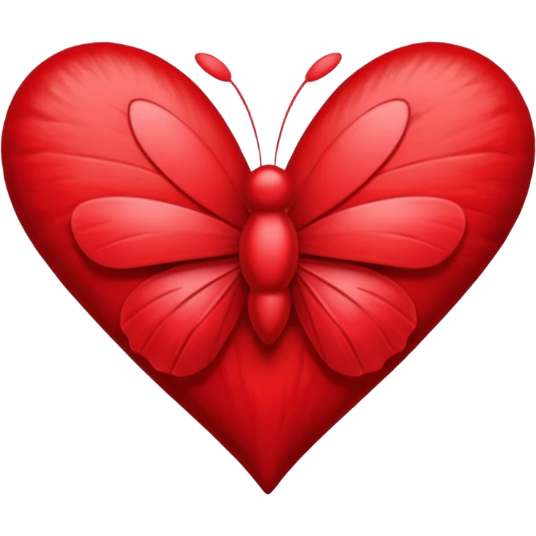 Cœur avec papillon emoji