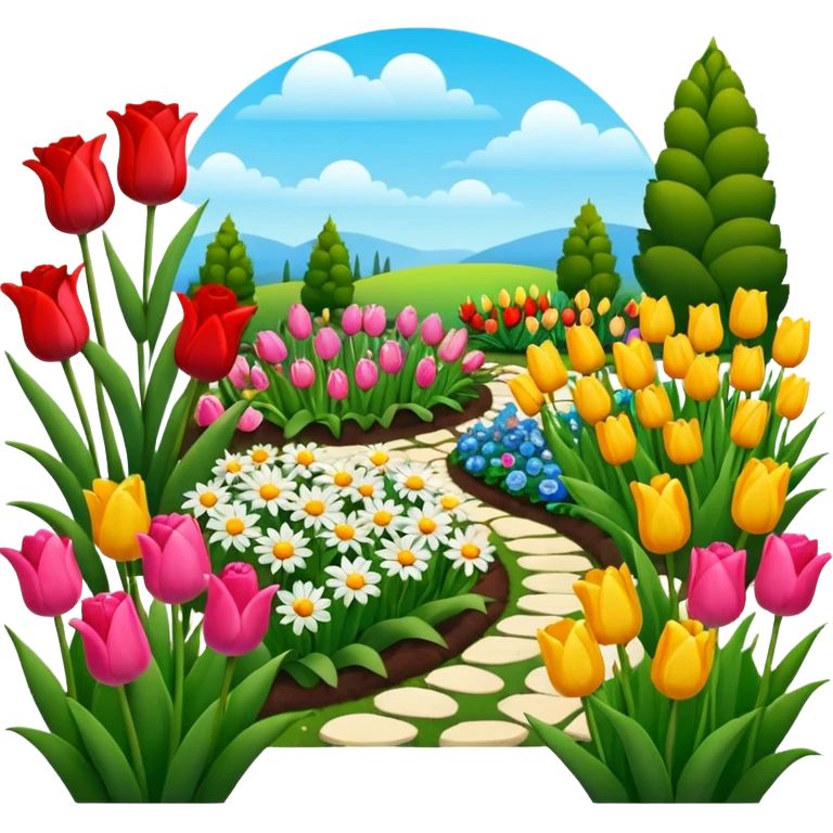 a wounderful garden emoji