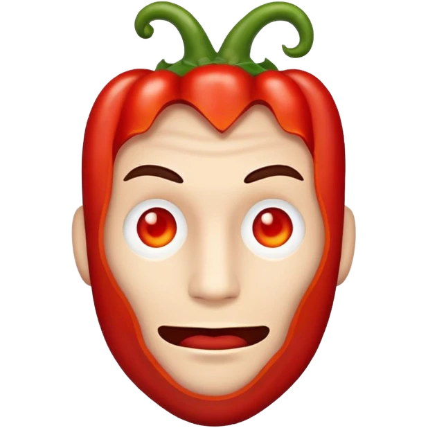 Beautiful ghost pepper man emoji