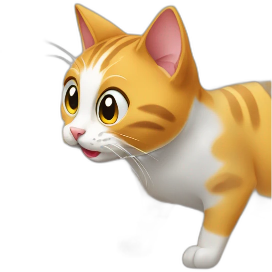 Cat sniffing flour emoji