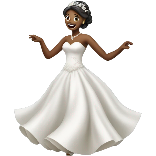 Bride dancing emoji