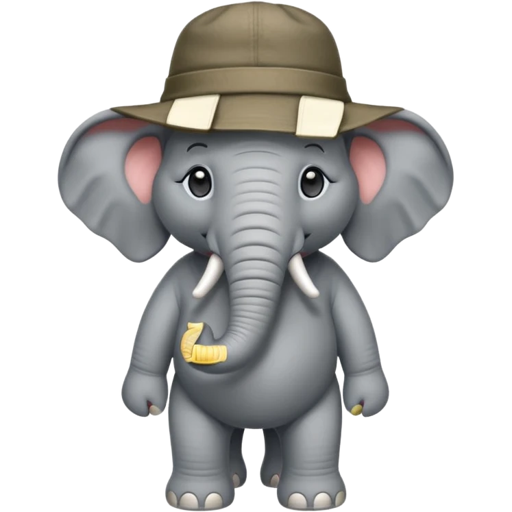 un éléphant voyageur emoji