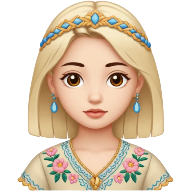 Create bhutanese emoji a girl character wearing kira emoji