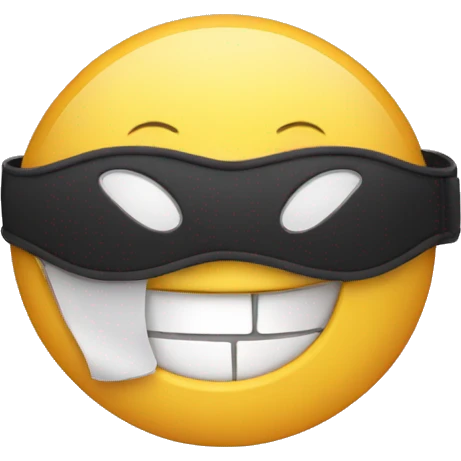 laughing eyepatch face emoji